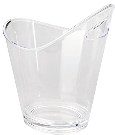 Raffreddatore per champagne, in acrilico, 4,5 l, trasparente