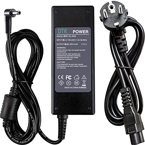 DTK Ladegerät 20V 4,5A 90W Notebook Laptop Ladekabel AC Netzteil für Lenovo ASUS Stecker Ladegeräte Netzteile für tragbare Computer Netz Batterie Stromversorgung [5.5 * 2.5mm]