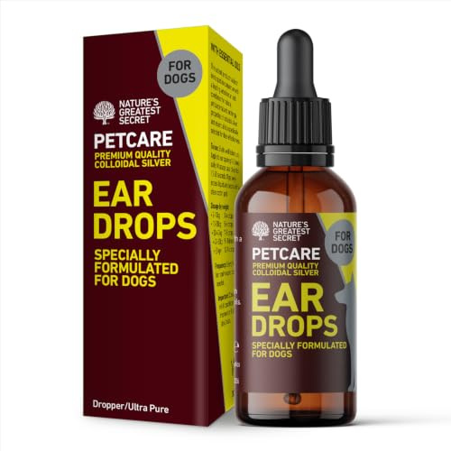 Nature's Greatest Secret Ear Drops for Dogs 30ml | Colloidal Silver & Botanicals | Soothes, Cleans & Deodorises | Vegan | UK Made