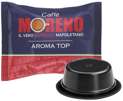 CAFFE' MORENO – Box 200 Capsule Moreno Mio, Compatibili con Macchine da Caffè Lavazza* A Modo Mio*, Miscela Top Espresso, Mix di Arabica e Robusta, Dolce e Inconfondibile, 7g per Capsula