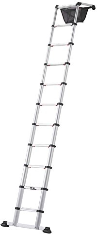 Hymer Teleskop-Anlegeleiter ZoomMaster, 11 Sprossen, Länge eingef. 0,92 m/ausgef. 3,30 m 801311