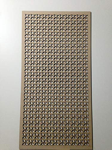 LaserKris Griglia decorativa per radiatore a parete con pannello in MDF perforato spessore 3 mm (1200 mm x 620 mm) W1