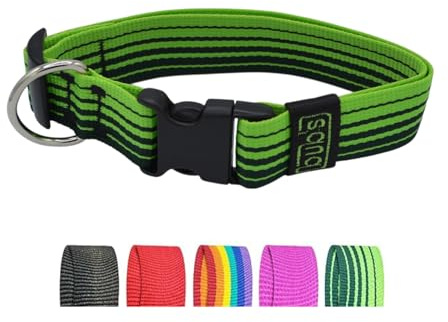 Bub´s halsband brutto med snabblås. Hundens halsomkrets: 42–62 cm. (grön)