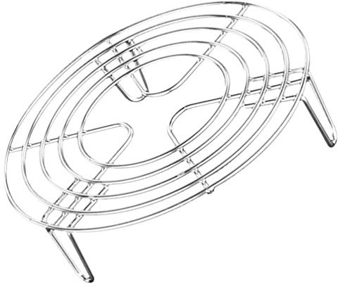 HEMOTON Round Cooking Cooling Racks Stainless Steel Round Rack for Steaming Rack and Air Fryer Cooking Rack for Air Fryer Pressure Cooker Oven 20X4cm