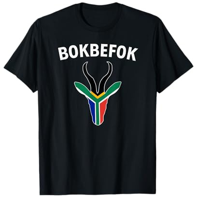 Bokbefok South African Rugby Bokke South Africa Flag Colors T-Shirt
