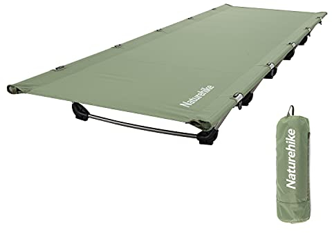 Naturehike Campingbett Ultraleichtes Feldbett Tragbares Faltbares Klappbett für Erwachsene Schlafen Belastbarkeit bis 150kg Campingliege für Zelten Wandern Home Rucksackreisen Büro-Mittagspause-Bett