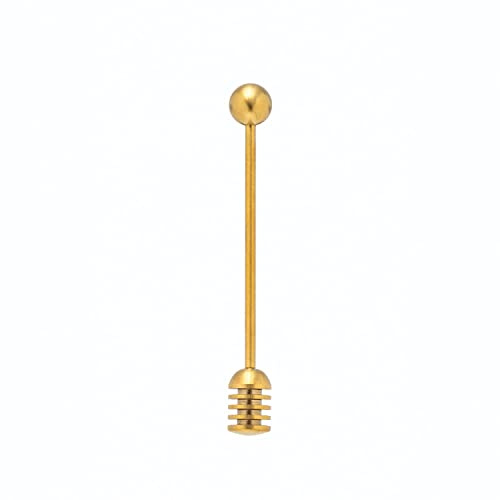 Creative Co-Op Stainless Steel Honey Dipper, Gold Finish