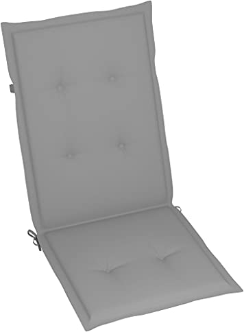 INLIFE Gartenstuhl-Auflagen 6 STK. Grau 120x50x3 cm
