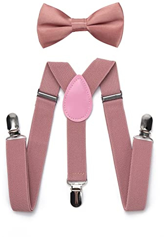 Ensemble de bretelles élastiques et, Elastique Y Forme avec Clips Forts Ensemble Mouche Enfants Bébé Bretelles Réglables pour Enfants de 1-8 ans
