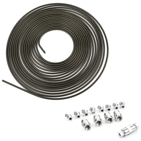 LST 10m Bremsleitung Bremsrohr Ø 4,75mm Stahlleitung Anti-Rost mit Verbinder