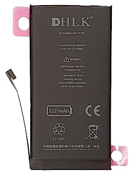 DHLK® TI LineBatterie de Remplacement Compatible avec iPhone 13 (A2482, A2631, A2635, A2634) - Capacité 3227 mAh