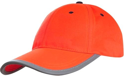 HiyyFloy Reflektierende Baseballkappe, Hohe Sichtbarkeit, Schutzhelm, Arbeitsschutz, Kopfschutz, Helm, Sommer, Atmungsaktiv, Für Laufen, Verkehr