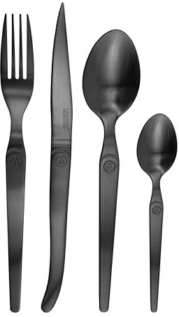 Ménagére 16 pièces - Laguiole Intuition (Noir Mat)