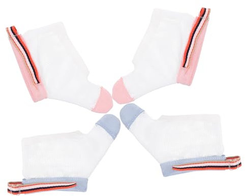 WATIIFUFU Daumenlutschschutz Handschuhe Für Jungen Und Mädchen Verstellbar Atmungsaktives Nylon Mesh Dünn Und Trocknend Anti Lutsch Fingerhandschuhe Für Säuglinge