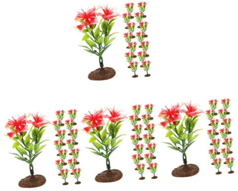VOSAREA 60pièces Décorations De Rhododendron Artificiel pour Garçon Fille Jouets Simulés pour Table Décorations De Jardin Fleurs Réalistes