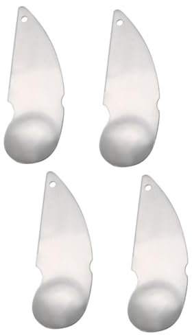 Cabilock 2 Juegos Cuchara De Kiwi Cortadores De Kiwi Pelador De Fruta De Dragón Pelador De Mangos Cucharas Cortadoras De De Patatas Silver Acero Inoxidable 2 Piezas * 2