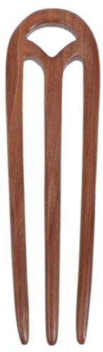 WRITWAA Sandelholz Haarnadel Französische Haarspange | Eleganter Haarstab für Dutts und Hochsteckfrisuren, Natürliches Accessoire für Alltag und besondere Anlässe