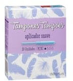 Tampones mini Deliplus con aplicador suave Caja 20 ud.
