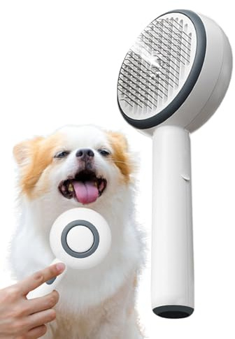 Pet Steam Brush - Antistatische Multifunktionale Hundebürste für Haarausfall - Elektrische Fellpflege Zubehör für Indoor Outdoor Home Shops Reisen