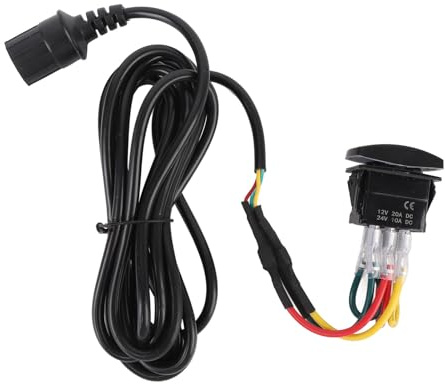 3 Prong Winch Hand Remote Controller Extension Cable 12V Winch Rocker Switch Winch Remote Control Cable for Cars UTVs Off Road Vehicles