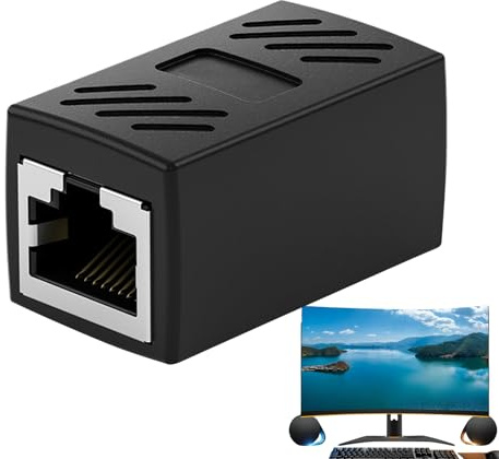 Ethernet Cable Extender, Ethernet Extension Adapter, Long Distance Network Computer Booster Amplifier for Computer Mobile Networking