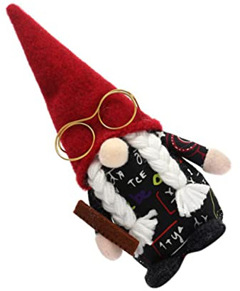 MAGICLULU Gnome Doll Decorazione con Righello Stoffa Creativa e Giardino Idea per Scuola Decorazione Adorabile per Scrivania e