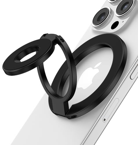 MagSafe Magnetischer Handy-Ringhalter für iPhone 17 Pro Max Air 16 Plus 15 16e, MagSafe-Ring für Handyhülle für Samsung Galaxy S25 FE Ultra S24, Ständer, kompatible magnetische Autohalterung