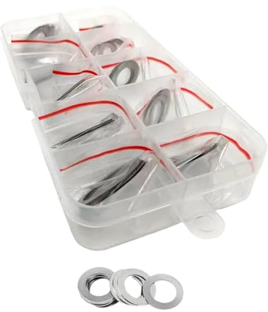 Juego de arandelas finas de acero inoxidable 304 DIN988 M9 M10 M12 M13 M14 M15 M16 M17 M18, calza de ajuste, kit surtido de juntas lisas(Set 0.3mm)