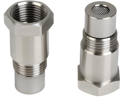 2 Stück Lambda-Sonden Adapter M18*1,5, O2 Sauerstoffsensor Extender 45mm, Lambda Eliminator für Auto und Lkw Auspuffanlage