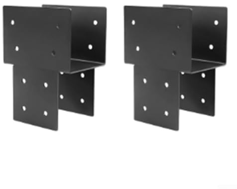 Metal Post Cap TieDown Bracket for Wooden For Gazebo 4x4'' Posts with 3 5 x 3 5'' Interior, Heavy Duty Support Connector for Outdoor Patio and Beam Stability (2pcs)