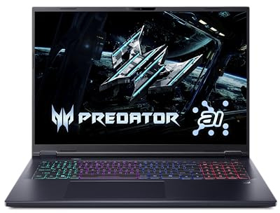 acer Predator Helios Neo 18, AI Gaming Laptop, PHN18-72, 18 Intel Core Ultra 9, 32GB RAM, 1TB SSD, RTX 5060