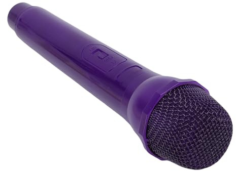 Tomantery Microphone de Simulation Léger, Accessoire de Cosplay, pour la Formation sur Scène et Les Accessoires de Photographie, Matériau ABS (Violet foncé)