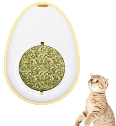 Palline Di Catnip Da Parete | Snack Interattivo Leccabile e Masticabile - Giocattoli per Gatti con Palline da Masticazione per Interni | Per Arricchimento E Trattino Per Taglie Piccola Media E Grande