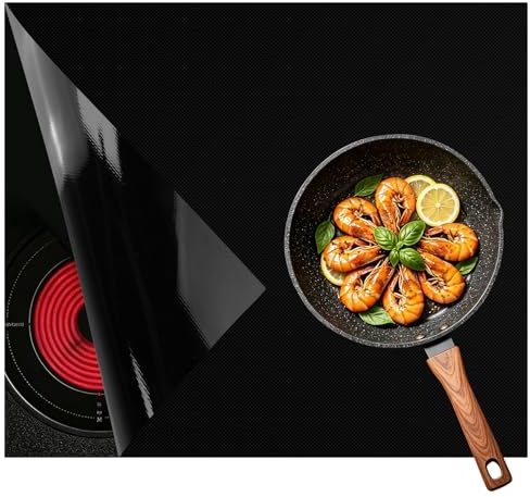 ASSRECT 61x53cm Induction Hob Protector Mat, Magnetic Silicone Cover | Protects Against Scratches & Stains, Stable Non-Slip Grip, 260°C Heat Resistant, Safe Silicone Material, Kitchen Essential