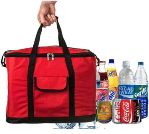 Garden Mile XL Rot 60 Dose 30L Isoliert Kühltasche Kühler Mit Schulterriemen Picknick Camping Festival Getränke Träger Tragetasche Bier-kühler