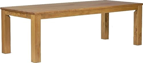 Esstisch Rio Classico 240x100 cm Brasil Holz Pinie Massivholz Esszimmertisch Echtholz ausziehbar vorgerichtet für Ansteckplatten Brasilmöbel