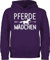 Kinder Hoodie Jungen - Pferd - Pferde Mädchen - Pferdemädchen - 116 (5/6 Jahre) - Lila - pferdepulli pferdepullover reiten fjordis pullover pferdepullies reithoodies pferdeliebhaber ich geh pulli