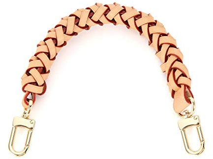 OULARIO Geflochtener Griff aus echtem Leder, kompatibel mit Neonoe-Gurt für Metis Noe BB NM Beaubourg Hobo, Beige, Medium