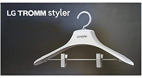 LG Styler Kleiderbügel für Kleidung, Hosen, Hemden, Anzüge, Halter mit Anti-Rutsch-Pad, Edelstahl-Clips und Haken