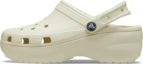 Crocs Women's Classic Platform Clog 37-38 EU Bone