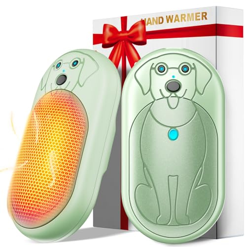Miaton Elektrischer Handwärmer Taschenwärmer Wiederverwendbar 6000 Mah, Aufladbar Taschenofen Hand Warmers Outdoor Camping Heizung Geschenke für Männer Frauen Kinder