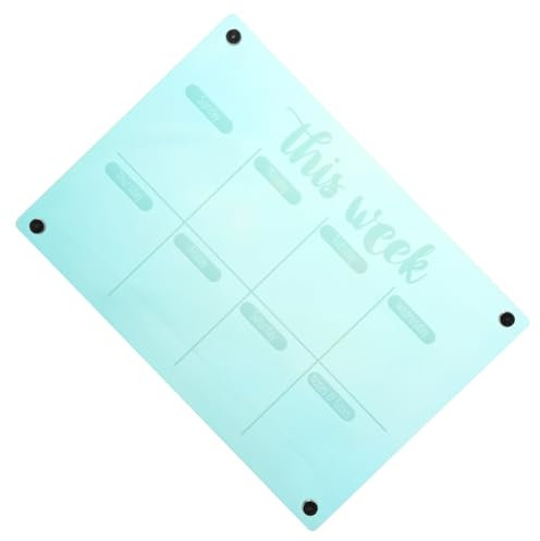 Ciieeo Magnetisches Planungssystem Erasable Acryl-notizboard Für Kühlschrank Schreibtisch Und Tischplatte Flexibles Wochenplaner-board Für Effiziente Organisation Und To-do-listen