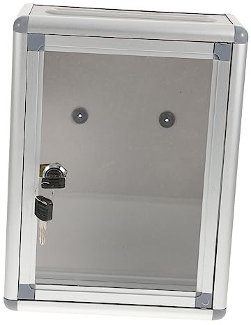 TEHAUX Boîte à Lettre Murale en Alliage D'aluminium Grosse Capacité, Simple et Pratique, pour École et Bureau, Boîte à Réclamations Sécurisée et Solide Style Aléatoire