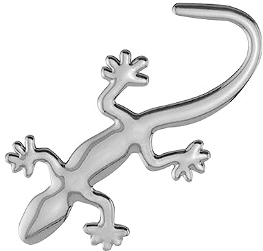 Quzente Pegatina Gecko - Forma de Gecko de Moda | Etiqueta engomada del Coche de la Etiqueta engomada del Logotipo de la del Cromo del Metal Puro, Etiqueta engomada del rasguño del Bloque