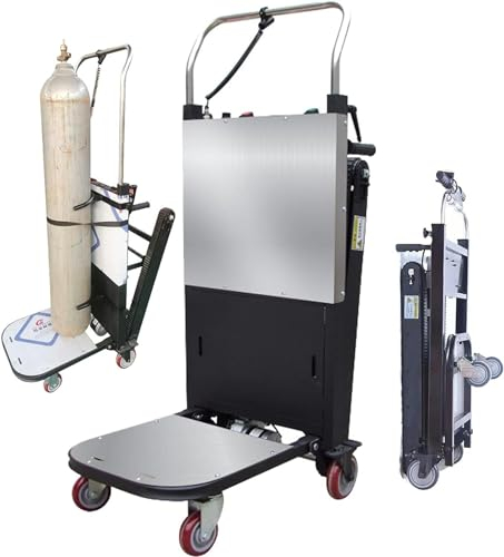 XENITE Elektrischer Treppensteiger-Handwagen, Raupen-Treppensteiger (300 kg), 85 cm Verlängerungshalterung, Treppen hoch/runter (80 Etagen), bürstenloser 250-W-Motor, 24 V, 26 Ah, Schwarz-1pc