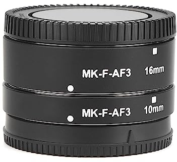Makro-Verlängerungsrohrring für Spiegellose Fuji X-Mount-Kamera. Metall Vernickelt, Leicht und Kompakt, Makroaufnahmen aus Nächster Nähe, Zwei Ringe Frei Kombinierbar
