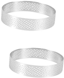 Garneck 2 Stück Antihaftbeschichtete Runde Törtchen-Mousse-Form Kuchenbackform Aus Stahl