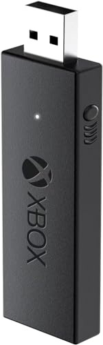 Muddlepaw Wireless Adapter for Xbox One Controller Works with PC, Laptops, Tablets, Windows 7 8 10, Compatible with Xbox One, One S, One X, Elite 1, Elite 2 Controller - Low Latency (Black)