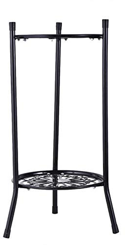 Soporte de Metal para Plantas de Interior y Exterior | Estante de 2 Niveles para Flores y Macetas | Soporte de Hierro