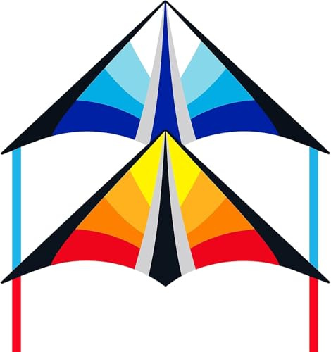 Larilook Drachen für Kinder und Erwachsen, Flugdrachen Drachen, großer Delta-Drachen, Kinderdrachen ab 6 Delta Kite